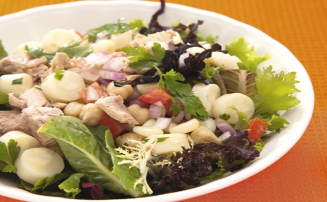 Ensalada de atún y garbanzos